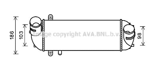 AVA QUALITY COOLING Интеркулер KA4212